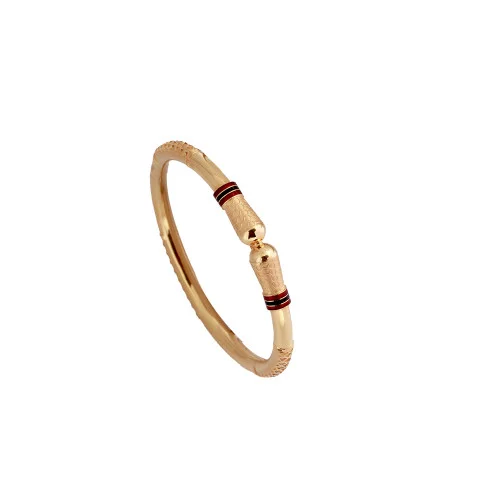 BR1291-24 Size One Gram Gold Plated Enamel Bangles Set Collections Online