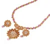 22KT Gold Designer Casting Haram And Ear Tops