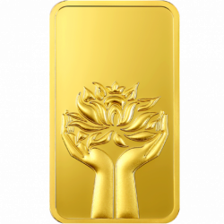 24K 2 GMS LOTUS 999.9 GOLD BAR IN CERTICARD