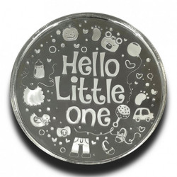999 KT 5 GMS NEW BORN 999.0 SILVER COIN IN CAPSULE