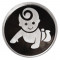 999 KT 100 GMS BABY 999.0 SILVER COIN IN CAPSULE
