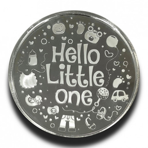 999 KT  100 GMS NEW BORN 999.0 SILVER COIN IN CAPSULE