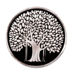 999 KT 10 GMS BANYAN TREE 999.0 SILVER COIN IN CAPSULE