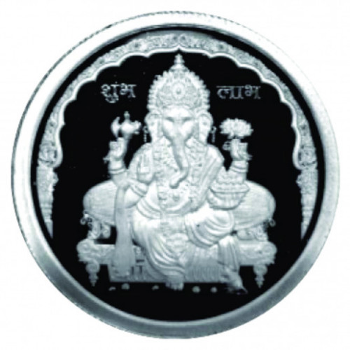 999 KT 100 GMS GANESHA 999.0 SILVER COIN IN CAPSULE 999 KT 100 GMS GANESHA 999.0 SILVER COIN IN CAPSULE