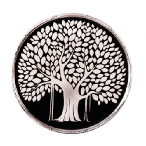 999 KT 100 GMS BANYAN TREE 999.0 SILVER COIN IN CAPSULE 999 KT 100 GMS BANYAN TREE 999.0 SILVER COIN IN CAPSULE