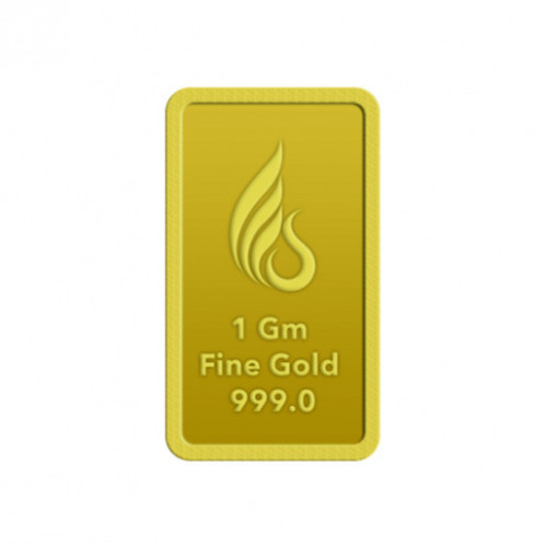 24KT 1 GM LAXMI 999.0 GOLD BAR CERTICARD