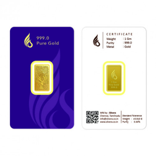 24KT 1 GM KALPATARU TREE 999.0 GOLD BAR CERTICARD 24KT 1 GM KALPATARU TREE 999.0 GOLD BAR CERTICARD