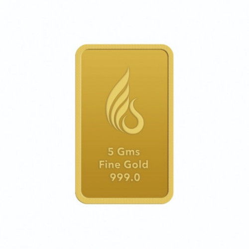 24KT  5 GMS LAXMI 999.0 GOLD BAR CERTICARD