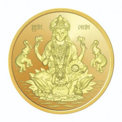 24K  2 GMS LAXMI 999.0 GOLD COIN CERTICARD
