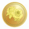 24KT  8 GMS 3D FLOWER 999.0 GOLD COIN CERTICARD