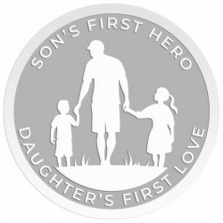 999KT 10 GMS FATHERS DAY 999.0 SILVER COIN WITH BOX