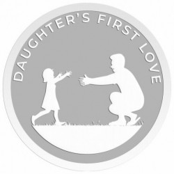 999KT 10 GMS FATHER AND DAUGHTER 999.0 SILVER COIN WITH BOX