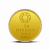 24K  5 GMS LAKSMI 999.9 GOLD COIN IN CERTICARD