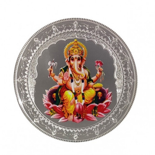 999KT 20 GMS SOLO GANESHA 999.9 SILVER COIN IN CAPSULE