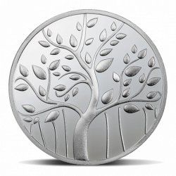 999KT 100 GMS BANYAN TREE 999.9 SILVER COIN IN CAPSULE
