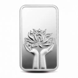 999KT 31.1 GMS LOTUS 999.9 SILVER BAR IN CERTICARD
