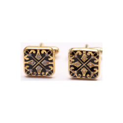 999KT Silver Cufflinks Button For Men