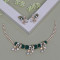 Luxurious 18KT Gold Emerald Necklace - Exquisite Craftsmanship