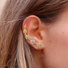 22KT Gold CZ Stone Ear Cuff Earring