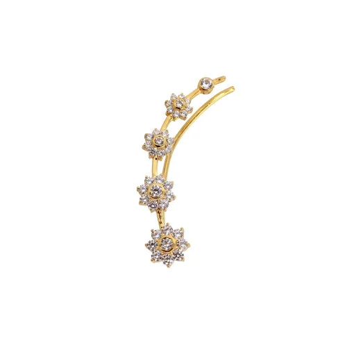 22KT Gold CZ Stone Bluetooth Earring