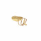22KT Gold Adjustable Nail Ring
