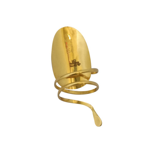 22KT Gold Adjustable Nail Ring