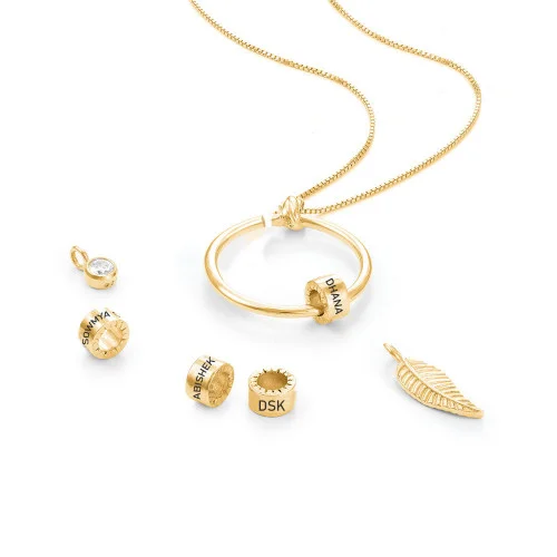 22KT Gold Customized Name pendant