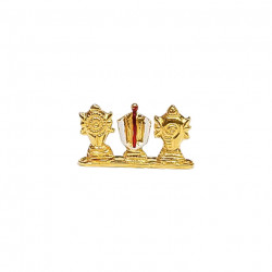 22KT Gold Sangu Sakkaram Nammam Miniature 22KT Gold Sangu Sakkaram Nammam Miniature
