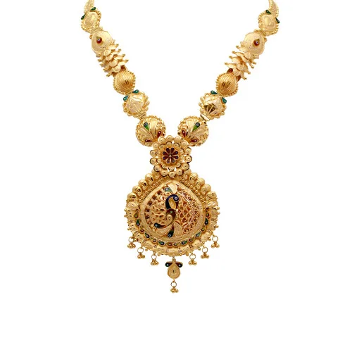Manufacturer of 22ct gold cz gorgeous ladies necklace set ln10 | Jewelxy -  180076