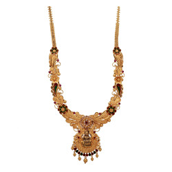 22KT Gold Bengali Long Necklace
