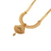 22KT Gold Semi Long Necklace
