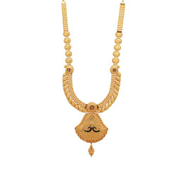 22KT Gold Semi Long Necklace
