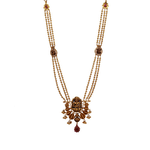 22KT Gold  Antique  Long Necklace
