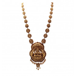 22KT Gold Antique Long Necklace
