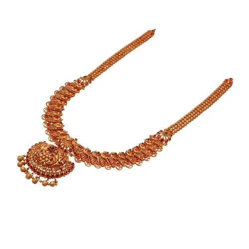 22KT Gold Antique Long Necklace 22KT Gold Antique Long Necklace