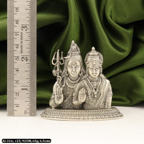 925 Silver Shivan Parvathi Articles Idols AI-316
