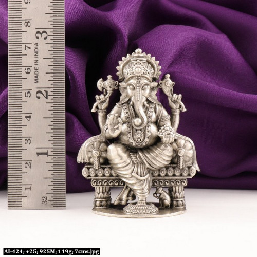 925 Silver 3D Ganesha Articles Idols AI-424