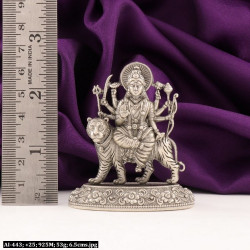 925 Silver 2D Durga Devi Articles Idols AI-443