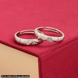 925 Silver Gajalakshmi Couple Rings CR-34