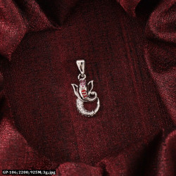 925 Silver Ganesha God Pendant GP-106