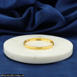 22KT Gold Kids Plain Bangles KB10
