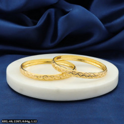 22KT Gold Kids Unique Bangles KB2