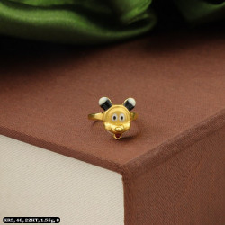 22KT Gold Kids Cute Doll Ring KR5
