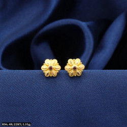 22KT Gold Kids Little Flower Earring-Stud KS6