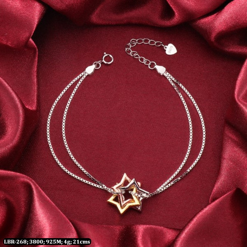 925 Silver Star Women Bracelet LBR-268
