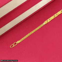 22KT Gold Mens Pleasent Bracelet MB23