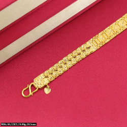 22KT Gold Mens Bold Designed Bracelet MB6