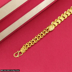 22KT Gold Mens Cresent Bracelet MB7