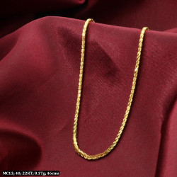22KT Gold Mens Daily WearChain MC13