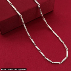 925 Silver Aghat Men Chain MC-79